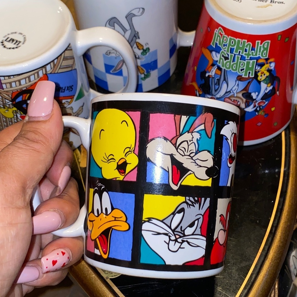 Set Of 4 Loony Toons Cartoon Character Mug Set - Multicolor - Picture 3 of 8